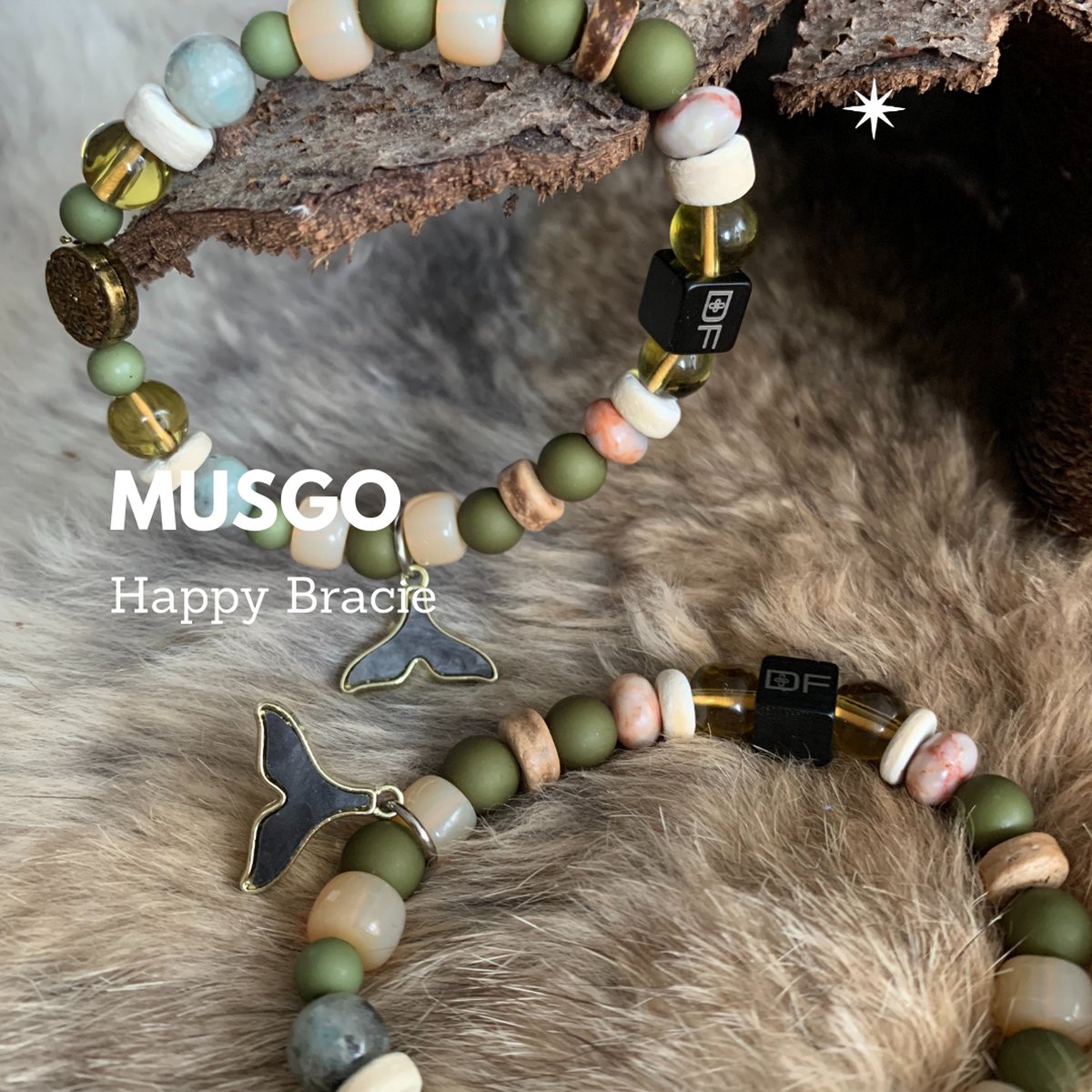 Happy Bracie Musgo Armband | Vrouw | Cadeau | voor Haar | Luxe | Natuur | Jade | Chique |